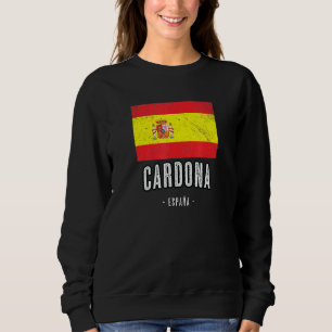 Sweatshirt Cardona Espagne Es Drapeau Ville Bandera Ropa