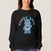 Sweatshirt Care Bears This Is My Happy Face Coffee Grumpy Bea (Devant)