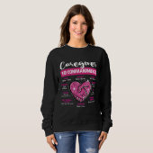 Sweatshirt Caregiver 10 Commandments Caregiving Life Nurse Ap (Devant entier)