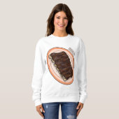 Sweatshirt Caricature à côtes courtes (Devant entier)