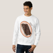 Sweatshirt Caricature à côtes courtes (Devant entier)