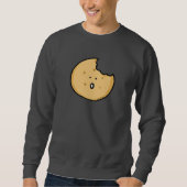 Sweatshirt Caricature amusante de biscuits avec une pointe (Devant)