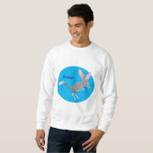 Sweatshirt Caricature de bilby australien très heureuse (Devant entier)