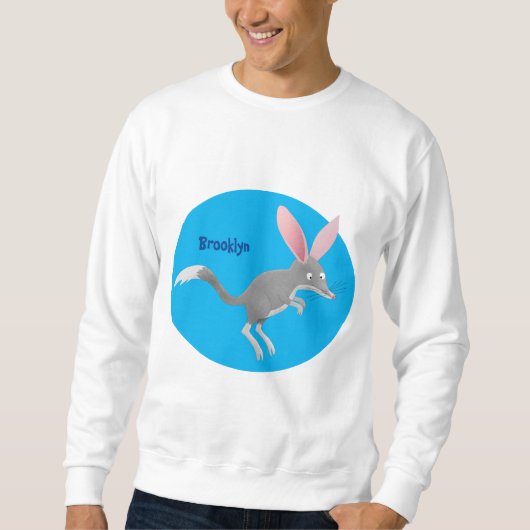 Sweatshirt Caricature de bilby australien très heureuse (Devant)