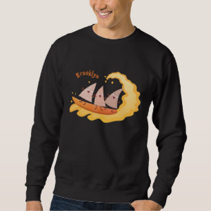 Sweatshirt Caricature de surf pour chips de maïs mignonette n