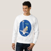 Sweatshirt Caricature de Tir à l'arc (Devant entier)