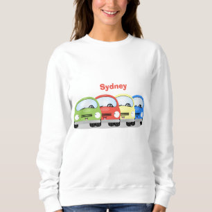 Sweatshirt Caricature de voitures Cute kawaii