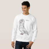 Sweatshirt Caricature d'oiseau pigeon Jacobin (Devant entier)