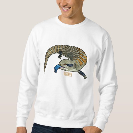 Sweatshirt Caricature en bleu (Devant)