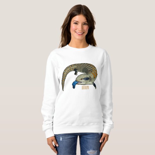 Sweatshirt Caricature en bleu (Devant entier)