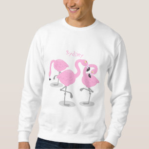 Sweatshirt Caricature en trio flamand rose mou