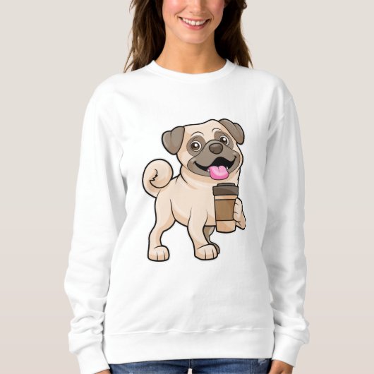 Sweatshirt Carlin avec café à emporter (Devant)