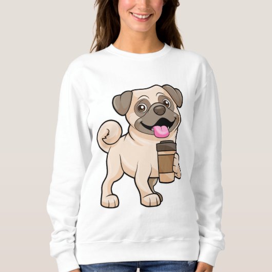 Sweatshirt Carlin avec café pour aller (Devant)