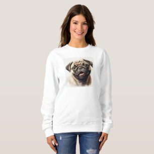 Sweatshirt Carlin chien Amoureux des chiens Best Dog Maman Jo