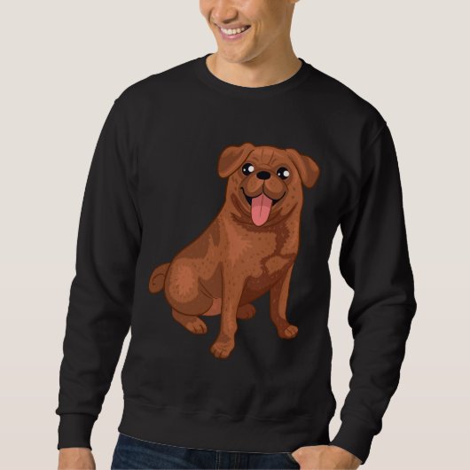 Sweatshirt Carlin Chocolat Conception T-shirt classique 4 (Devant)
