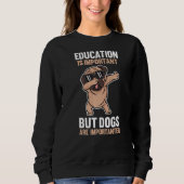 Sweatshirt Carlin Dabbing de chien (Devant)