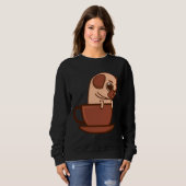 Sweatshirt Carlin Dans Une Mug Cute Carlin Cadeaux Pour Carli (Devant entier)