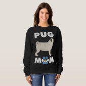 Sweatshirt Carlin de chien argentin Maman T-Shirt essentiel 8 (Devant entier)