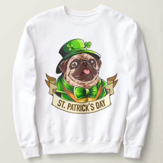 Sweatshirt Carlin de la Saint Patrick (Design devant)