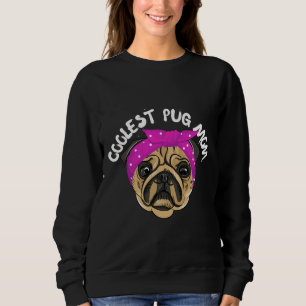 Sweatshirt Carlin le plus frais maman, cadeau chien carlin T-