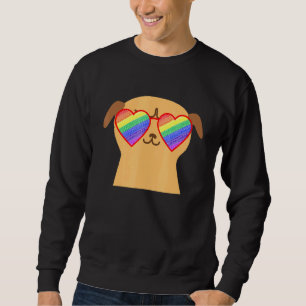 Sweatshirt Carlin Lgbtq Pride Stuff Ados Rainbow Lunettes de