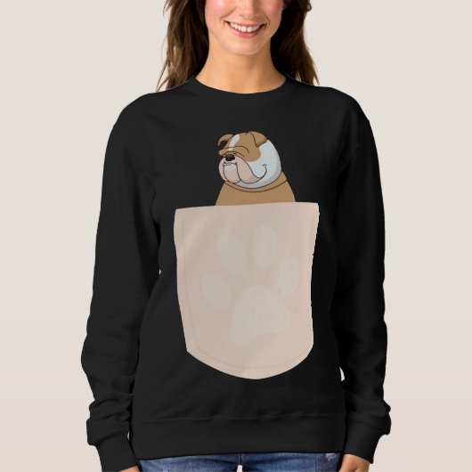 Sweatshirt Carlin mignon en T-shirt Essential de poche 939 (Devant)