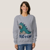 Sweatshirt Carlin-o-saur, les Carlins gouvernent ! (Devant entier)
