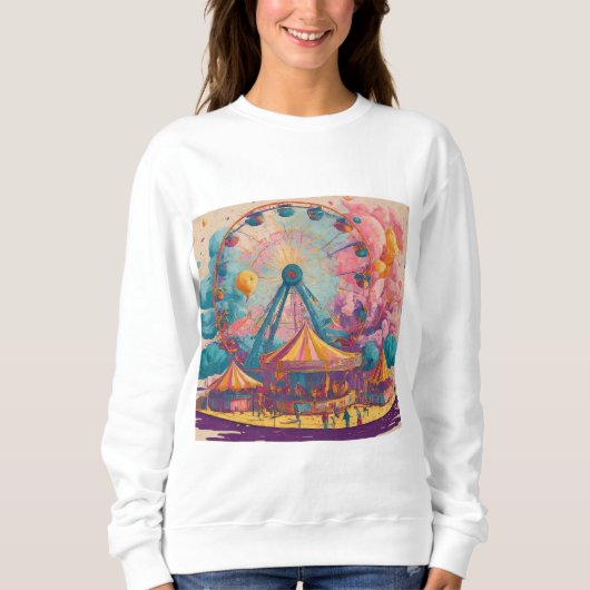 Sweatshirt Carnaval de bonbons en coton (Devant)