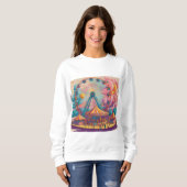 Sweatshirt Carnaval de bonbons en coton (Devant entier)