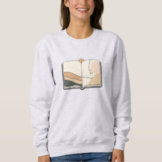 Sweatshirt Carnet d'art en ligne minimal et soleil – Abstrait