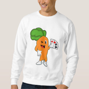 Sweatshirt Carotte au Poker avec des cartes de Poker