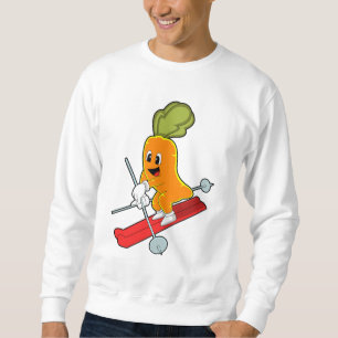 Sweatshirt Carotte en ski avec ski