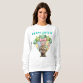 Sweatshirt Carottes de Pâques en patchwork  (Devant entier)