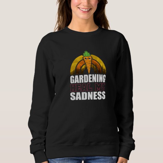 Sweatshirt Carottes Joyables De Citation De Jardinage (Devant)