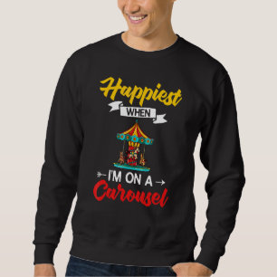 Sweatshirt Carousel Horse Tornado Carnival Carnival Parc d'at