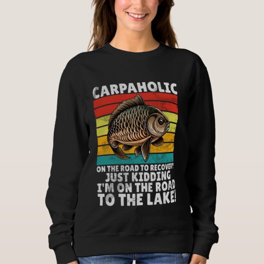 Sweatshirt Carpaholic Carp Fishing (Devant)
