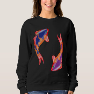 Sweatshirt Carpe Japon Koi Fleur de Cerisier 80