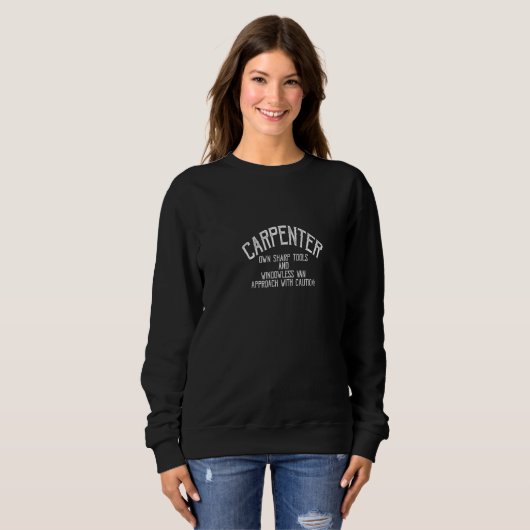 Sweatshirt Carpenter Propre Outils Sharp Et Van Appro Sans Fe (Devant entier)
