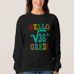 Sweatshirt carré de 6e année Racine de 36 enfants mathématiqu
