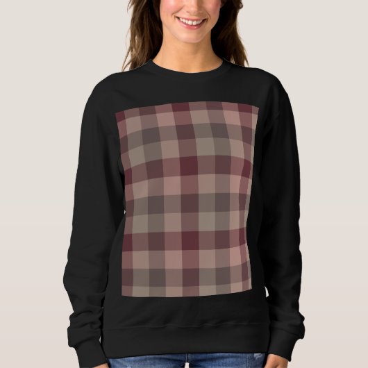 Sweatshirt Carreaux blushwood (Devant)