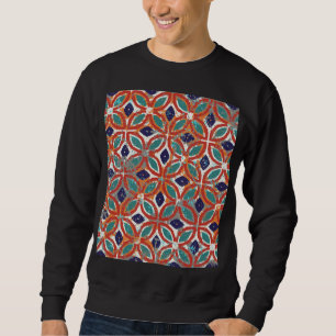 Sweatshirt Carreaux géométriques : arrière - plan ethnique vi