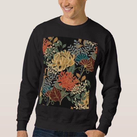 Sweatshirt Carrelage Mehndi Tracery : Design Ethnique Sans Me (Devant)