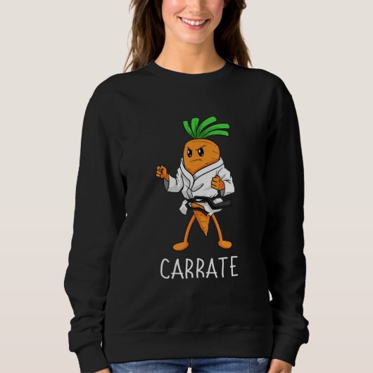 Sweatshirt Carrer Karate Carrot Étudiant Enseignant Trainee T (Devant)