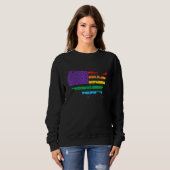 Sweatshirt Carte américaine LGBT pride (Devant entier)