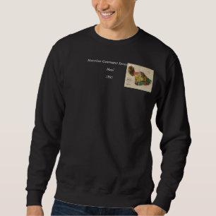 Sweatshirt Carte ancienne vintage d'enquête de Maui - Hawaï