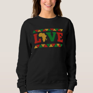 Sweatshirt CARTE d'Afrique Mois de l'histoire des Noirs Homme