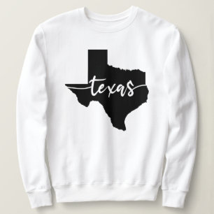 Sweatshirt Carte de l'état du Texas USA