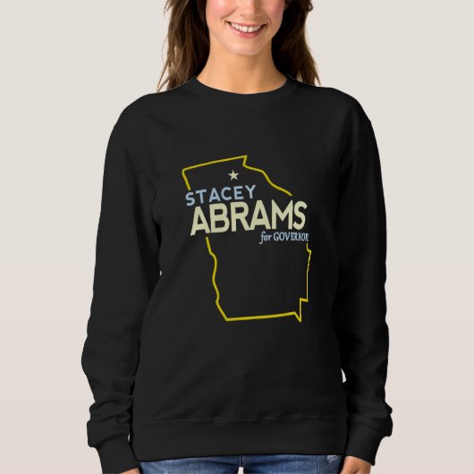 Sweatshirt Carte de Stacey Abrams pour la course au poste de (Devant)