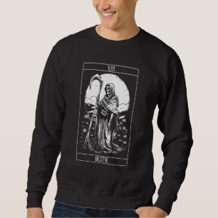 Sweatshirt Carte de Tarot de la Mort avec Faucheuse Occulti