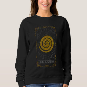 Sweatshirt Carte de tarot du serpent en cercle Lecture de la